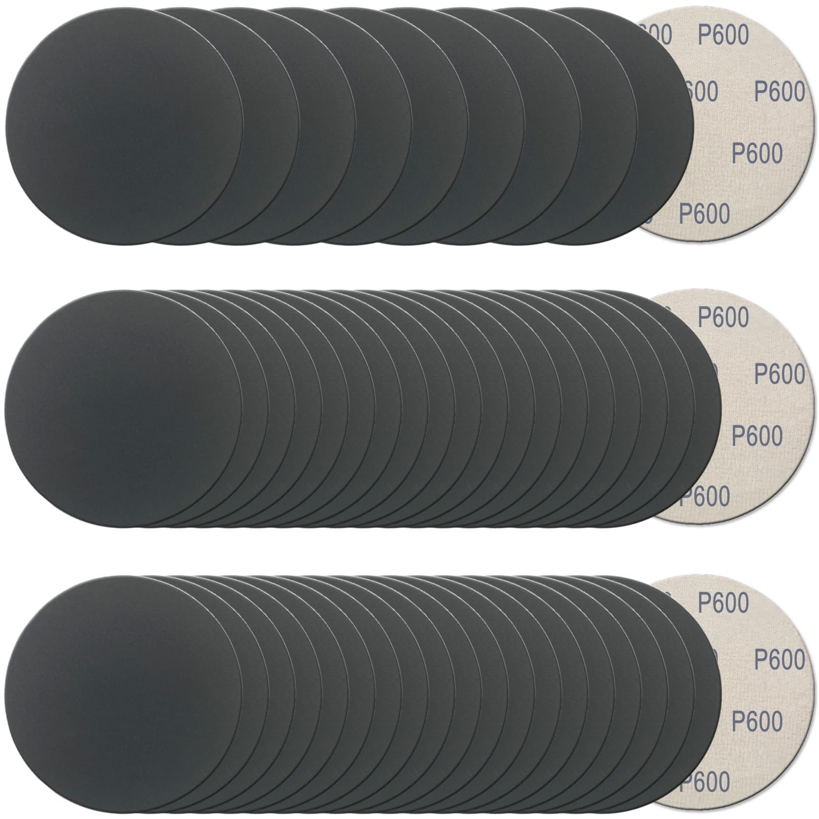 5 Inch Sanding Discs - 50 Pcs Hook & Loop -10