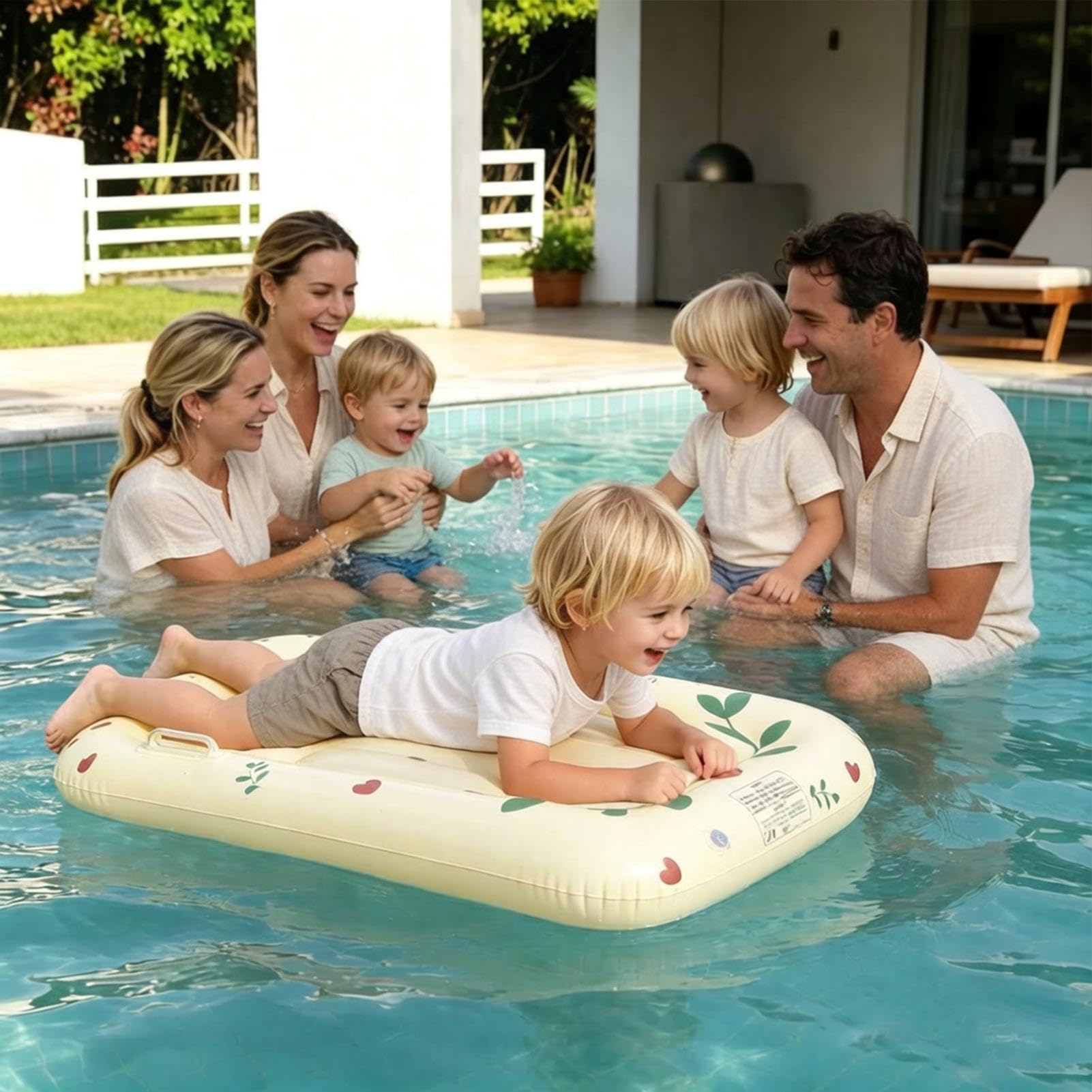 Bodyboard gonfiabile per bambini, bodyboard galleggiante con manici, per surf, nuoto, con tavola da surf, per bambini, piscina, parco acquatico, campi estivi, vacanze, viaggi, feste, scivoli