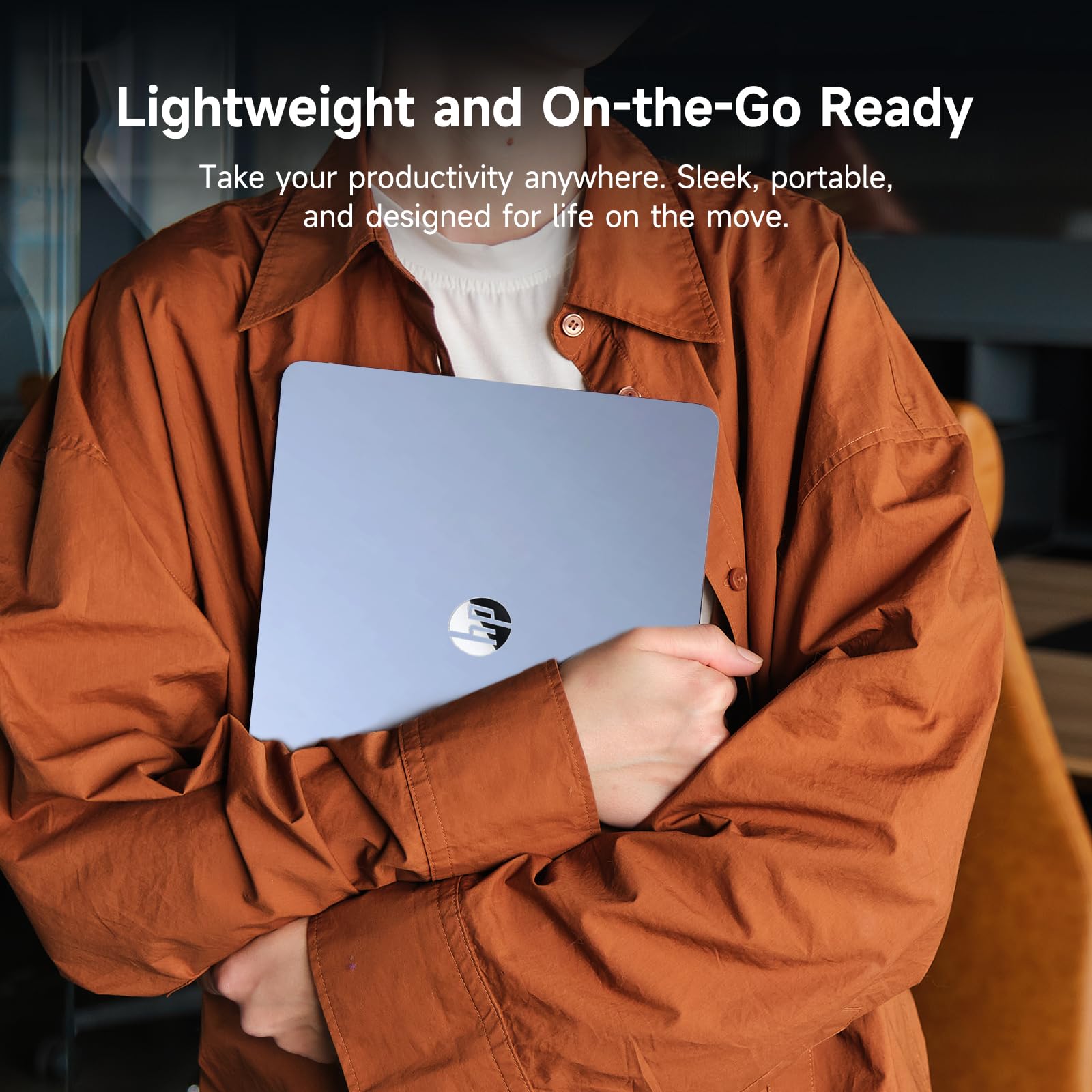 HP 14 Laptop Computer, Quad-Core (Beat i3-1115G4), 8GB RAM 256GB Storage (128GB UFS+128GB Ghost Manta SD Cardd), Laptops for Study Student 1-Year Office 365 Copilot AI WiFi 6 Win11 w/GM Accessories