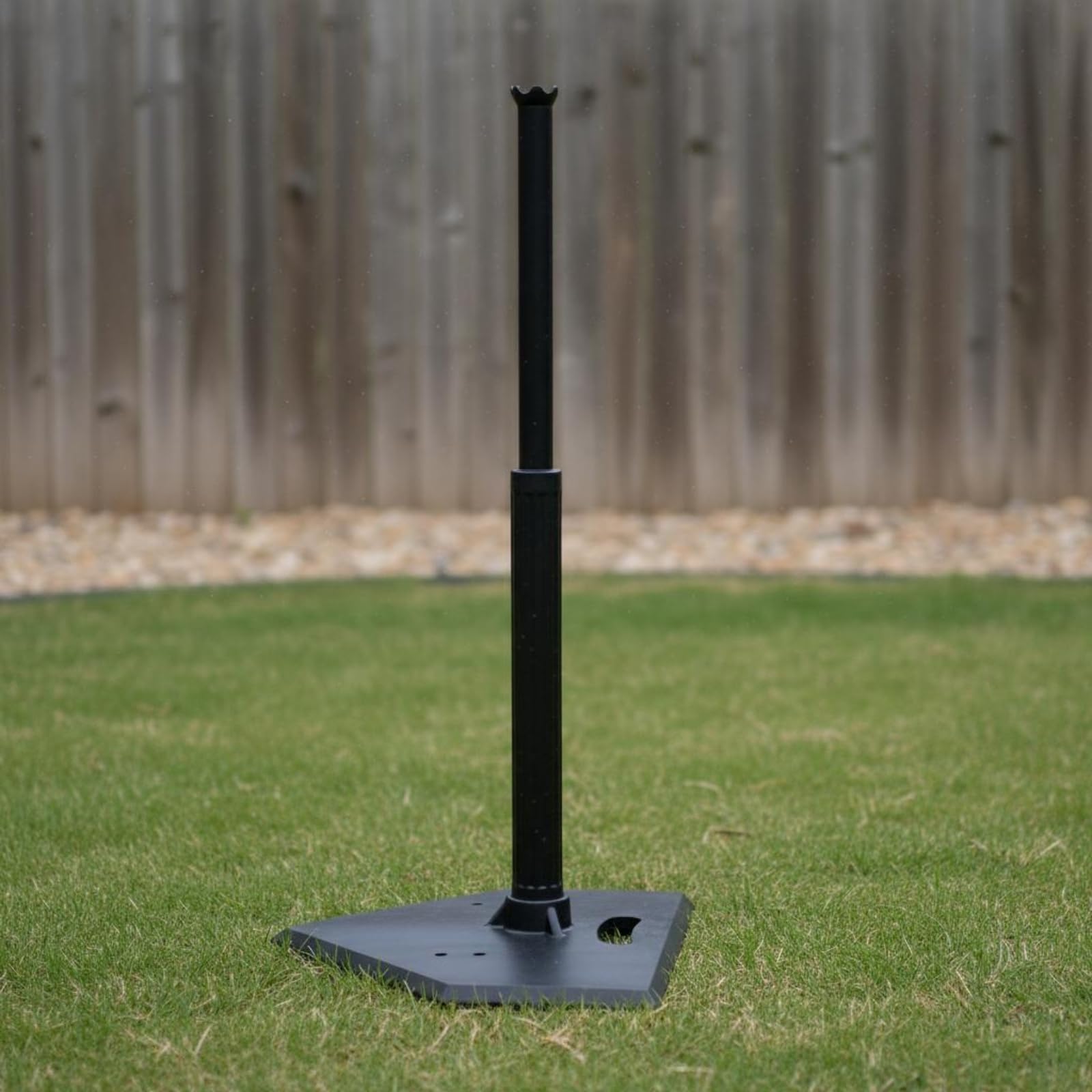 TISHITA Entrenador de Béisbol para Niños tee de Bateo Portátil Soporte de Altura Regulable Poste Telescópico Goma y PVC, Adulto, Un Orificio, Telescópico 50-100CM