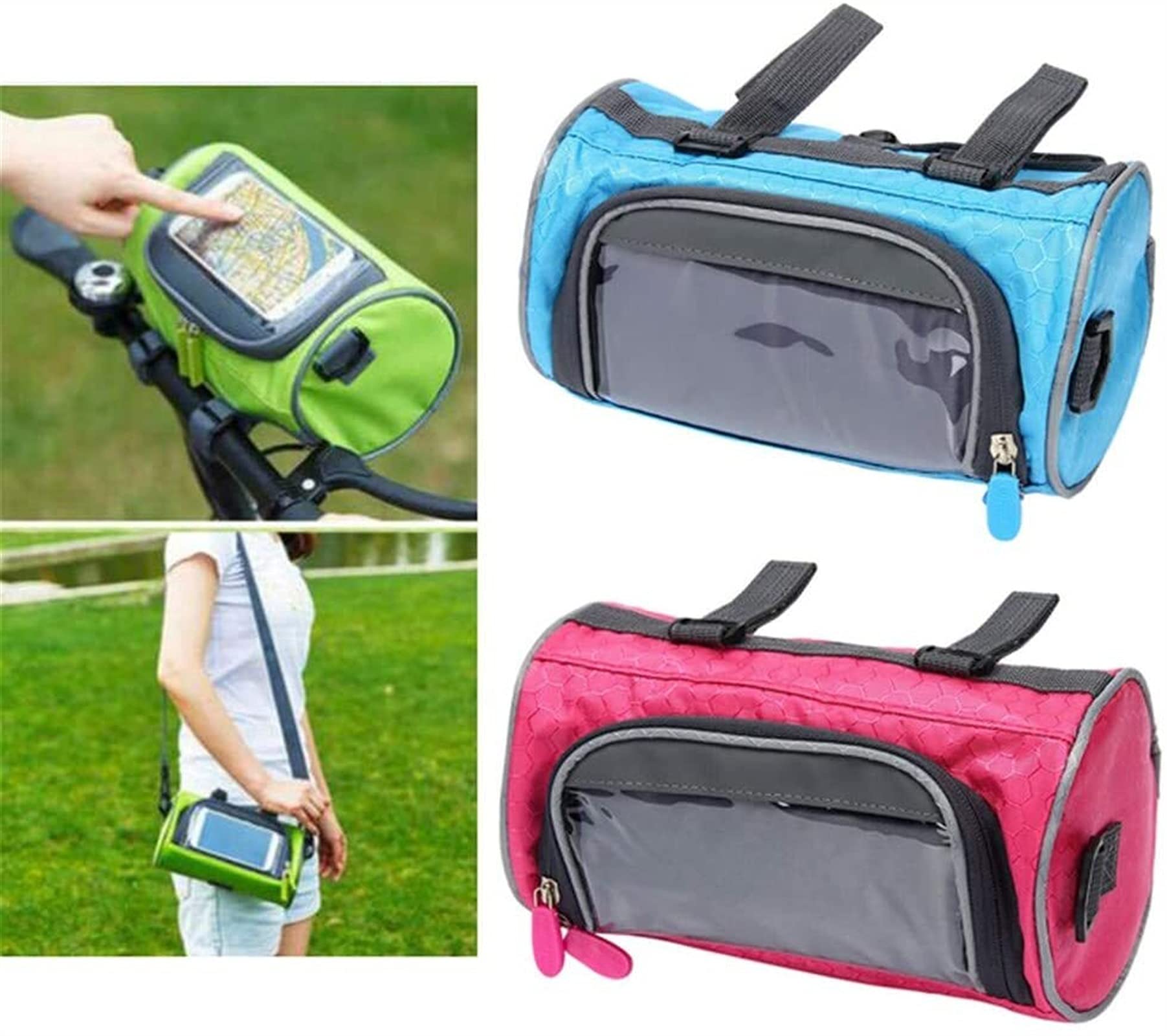 Bolsa for Manillar de Bicicleta montaña, Bolsa for, Plegable for Montar al Aire Libre