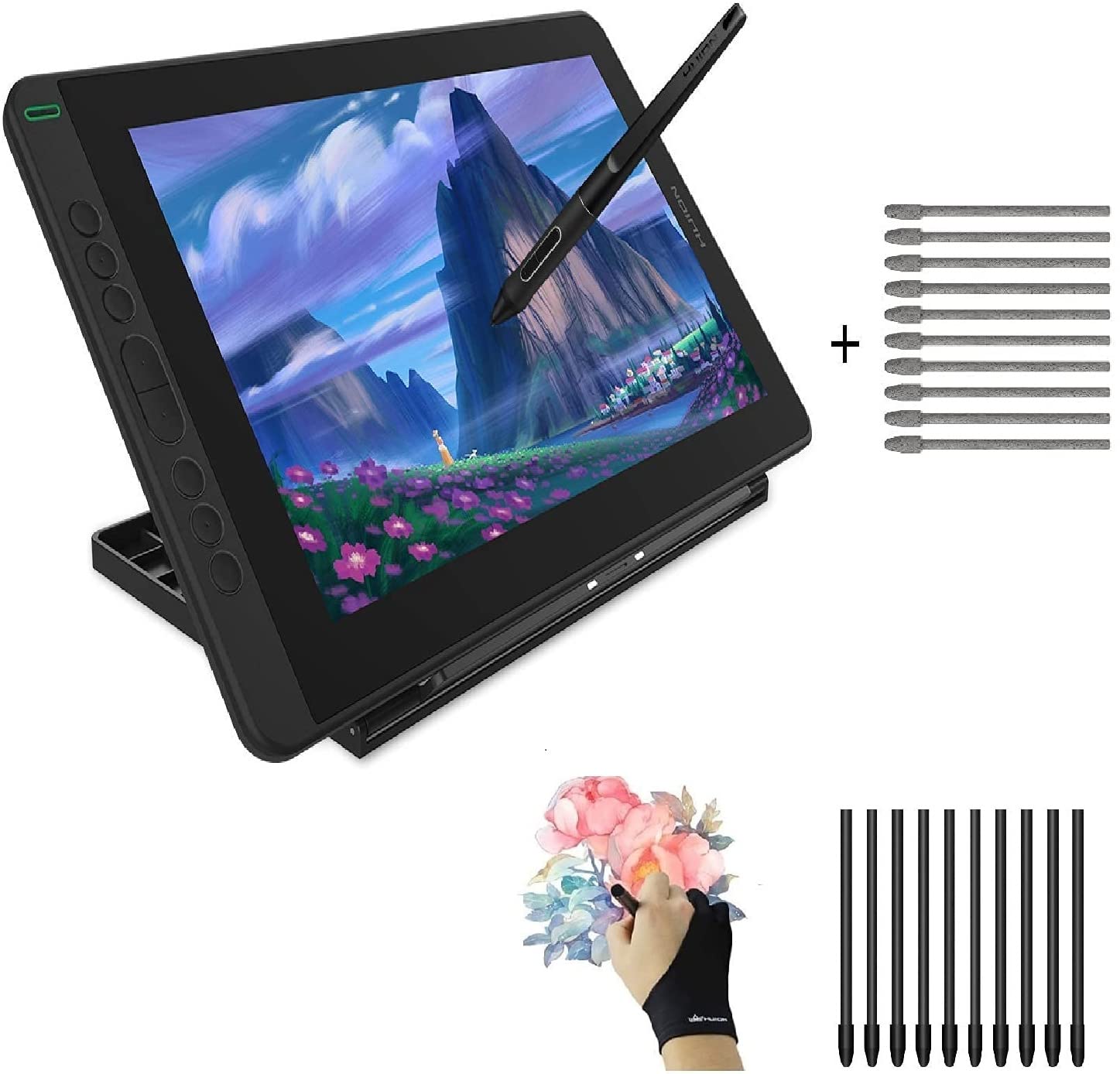 Huion Kamvas 13 Pen Display Drawing Tablet with Screen & Pen Nibs PN05F