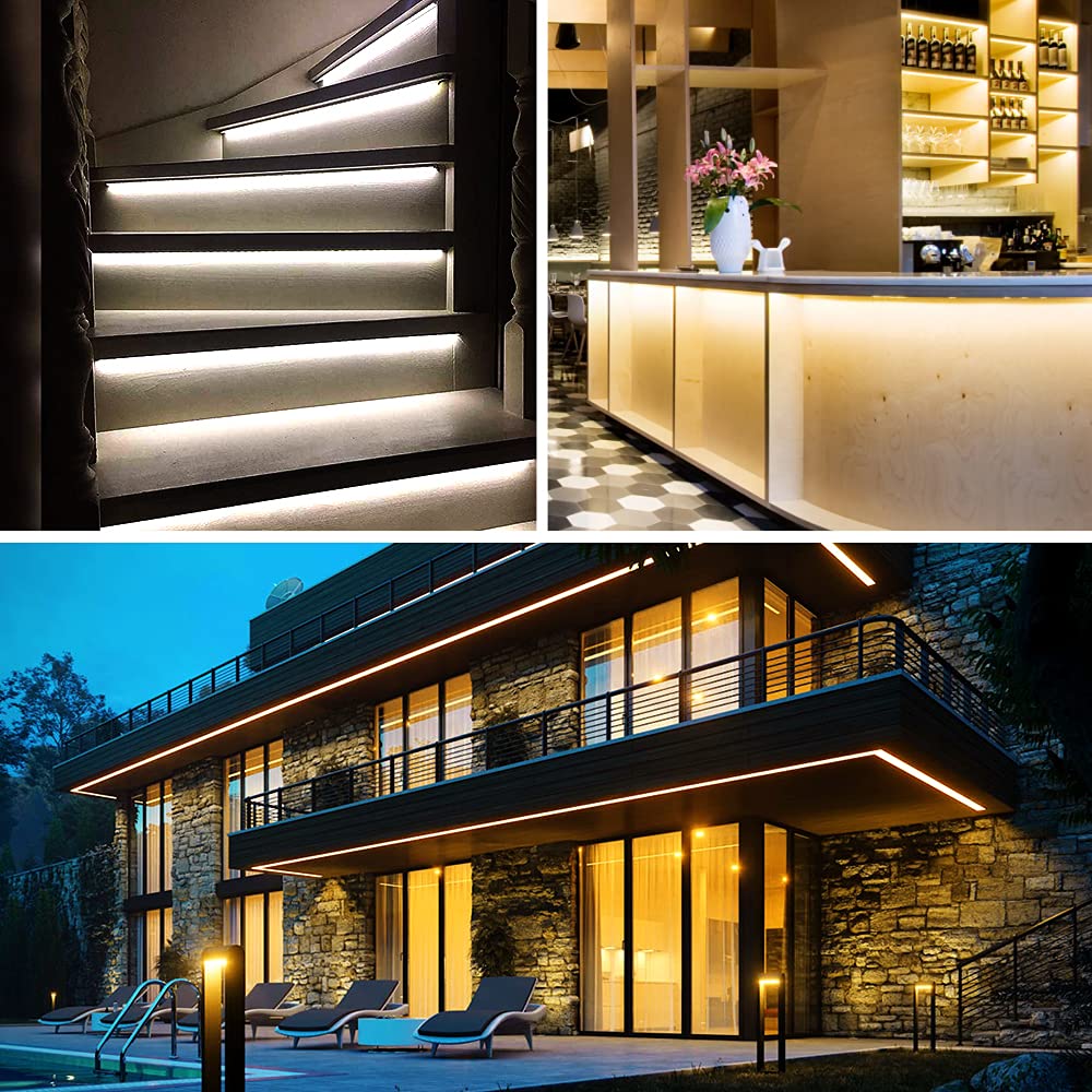 GreenSun, striscia LED 30 m, luce bianca calda, striscia luminosa a LED, impermeabile, IP65, per Natale, feste, casa, giardino