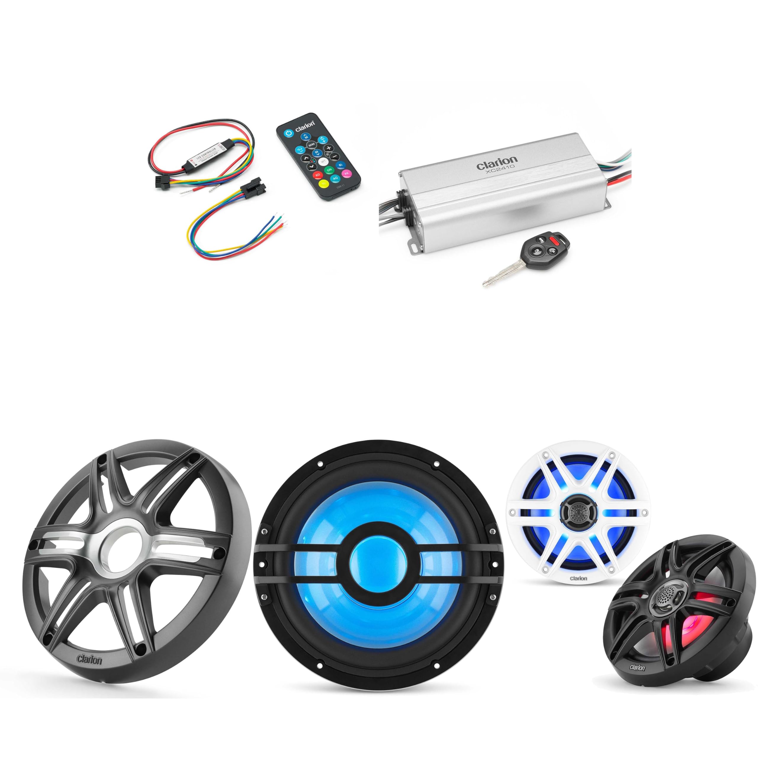 Clarion Marine 4 Channel Amp & 6.5