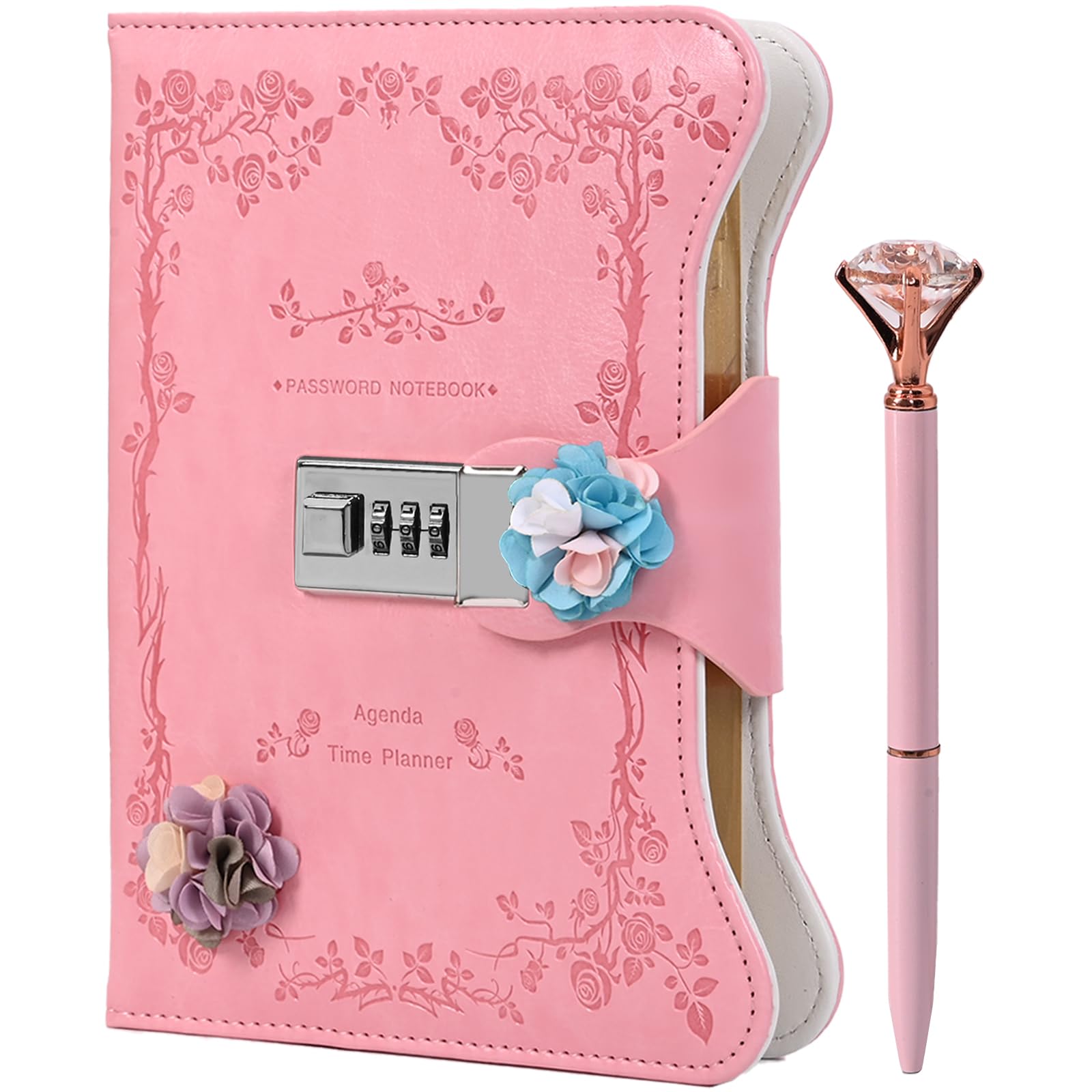 Amazon.co.jp: 鍵付きノート 日記帳 鍵付き B6 可愛い 姫系 秘密