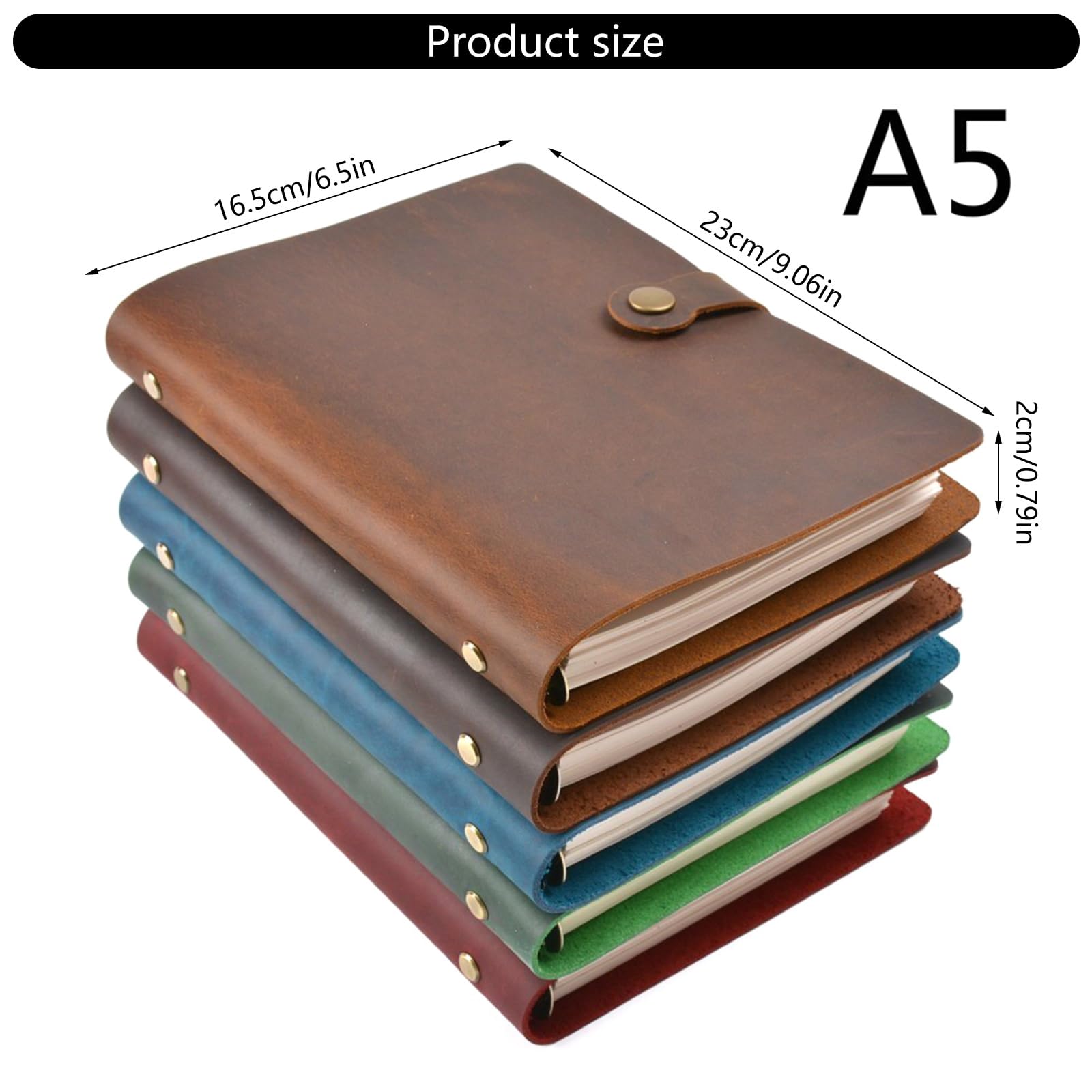 Glatte Schreibpapiermaterialien, anpassbare Seite, nachfüllbares Notizbuch, abnehmbare Ringe, Binder, ein 5-Größen Notizbuch, abnehmbar