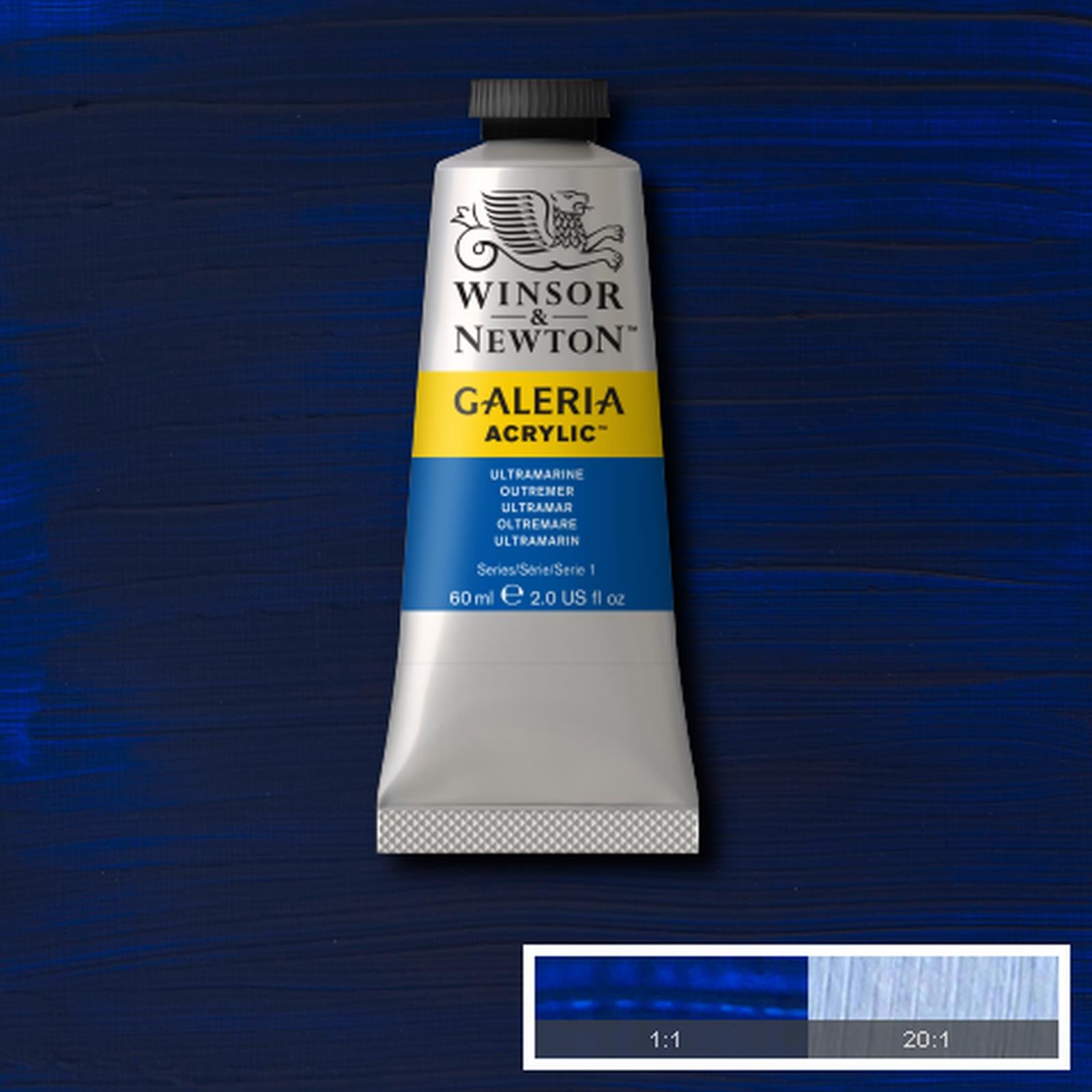 Winsor & Newton Galeria Acrylic Paint Medium Tube 60ml AVAILABLE (Ultramarine)