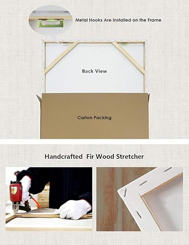 Miniatura 6 de Pi Art Arte abstracto contemporáneo para pared, lámina de oro, círculos entrelazados, grande, decoración de pared estirada en madera