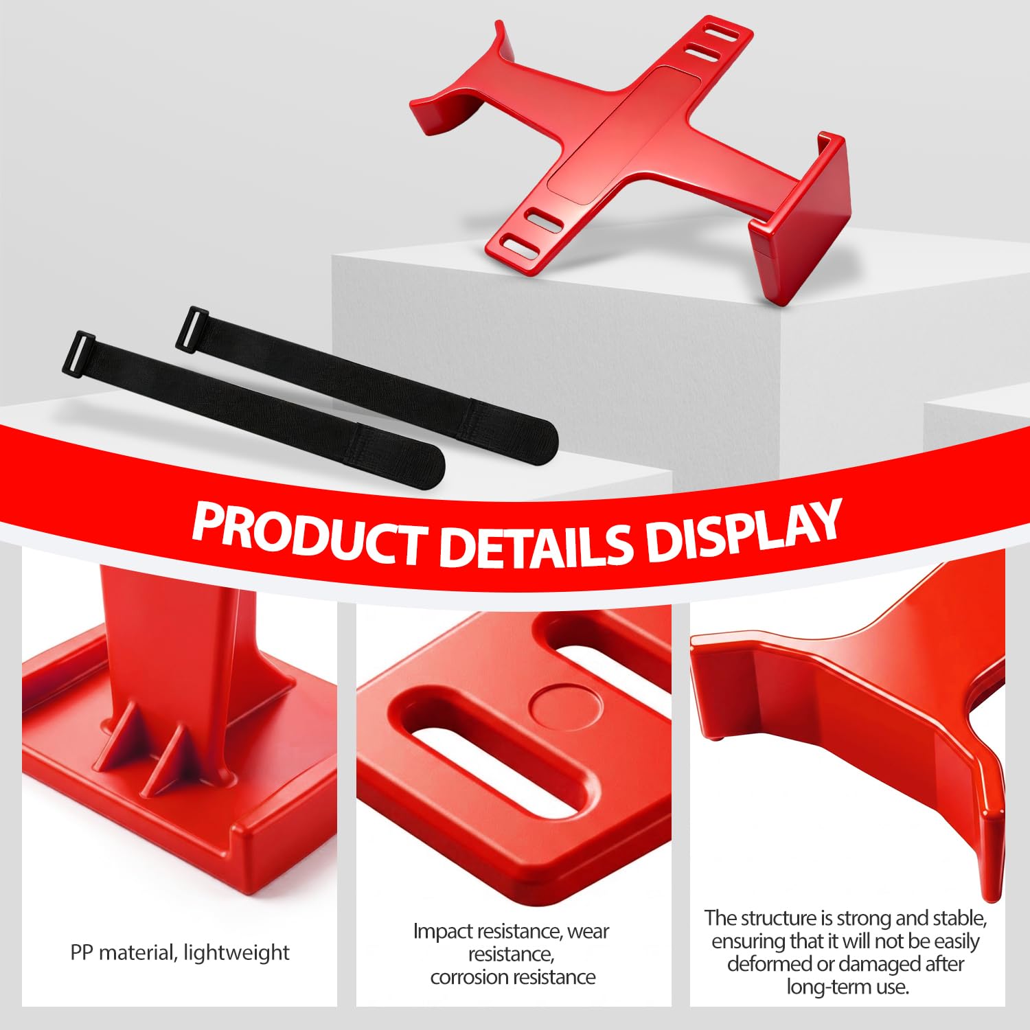 Protector Horquilla Moto,Soporte Suspensión Herramienta de Transporte para Motocross Supermoto Enduro Pit Bike-Rojo