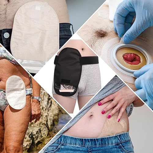 Miniatura 5 de Funda impermeable para bolsa de ostomía, ajustable, universal, para estoma, a prueba de fugas, suministros de ostomía para mujeres y hombres