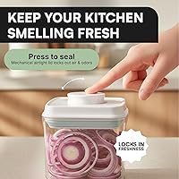 Vista 7 de Bop Top - Recipientes herméticos de almacenamiento de alimentos con tapa, paquete múltiple Juegos de recipientes de cocina Recipiente hermético
