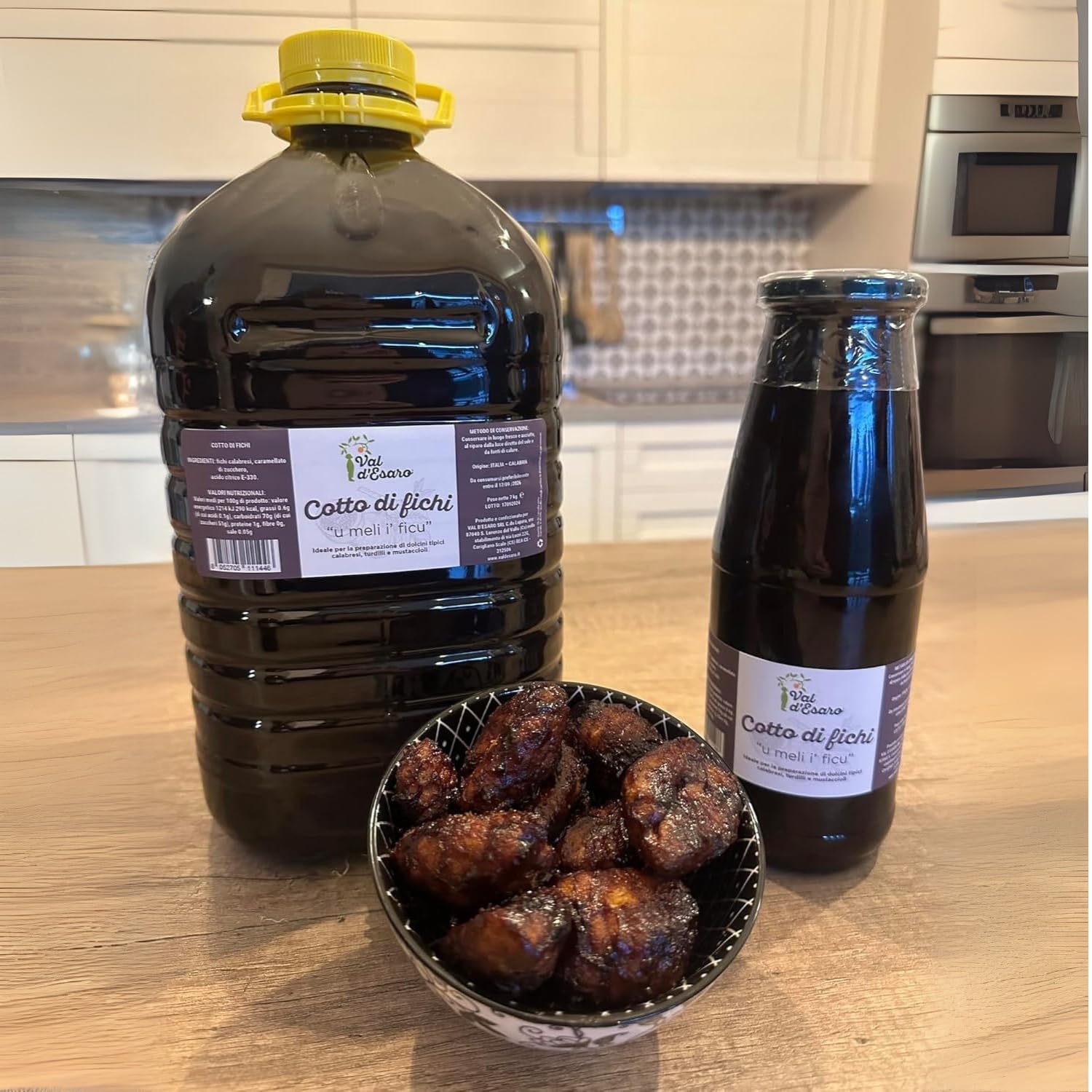 Miele di Fichi - Melassa di Fichi Tradizionale Calabrese 7Kg - Dolcezza Intensa per Dolci e Formaggi - Prodotto Artigianale di Calabria - Val D'Esaro