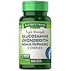 Glucosamine Chondroitin MSM Complex | 60 Caplets | Triple Strength Supplement with Turmeric | Non-GMO and Gluten Free Supplement | by Nature's Truth