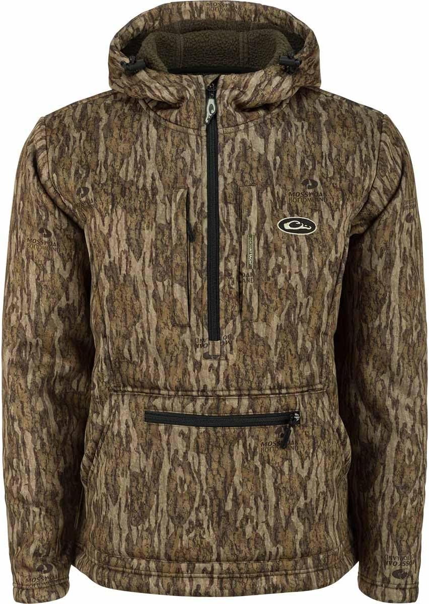 Drake Waterfowl Men's Ultimate Wader 1/4 Zip Hunting Warming Sherpa-Lined Breathable Water Repellent 4-Way Stretch Hoodie