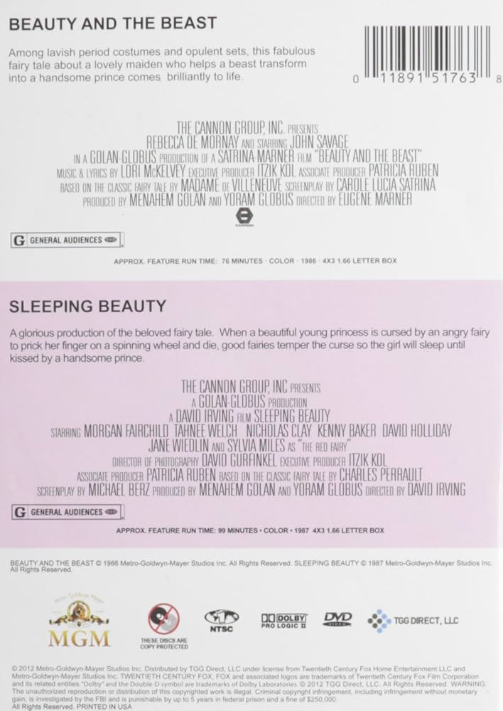 洋画・外国映画 Beauty & The Beast / Sleeping Beauty DVD 洋画・外国映画 Beauty & The Beast / Sleeping Beauty DVD 洋画