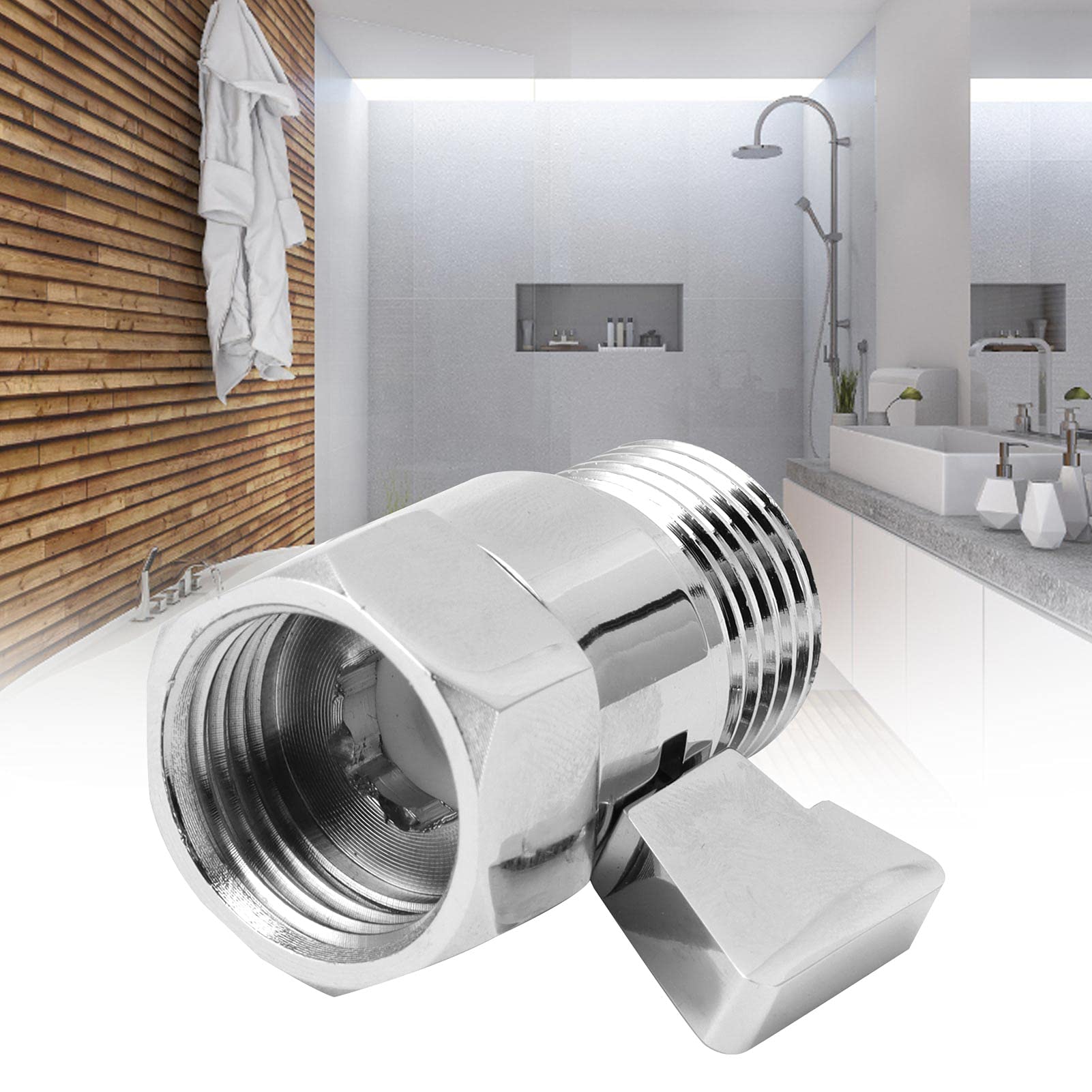 VIFERR G1/2 Shower on Off Valve Brass Shower Head Flow Control Valve Water Control on Off Shower Valve with Lever Handle for Home Bathroom - Image 4
