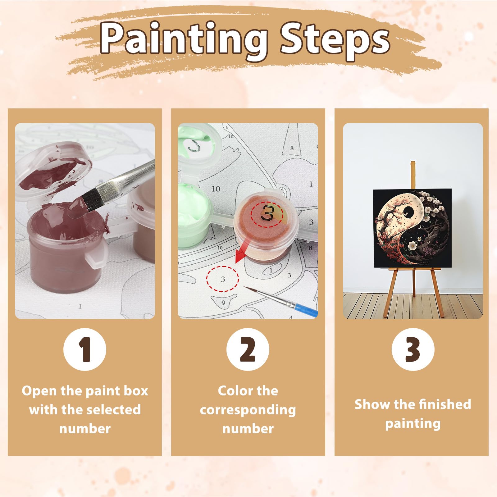 Peinture Par Numéro Kits Pour Adulte,Peinture à L'huile Peindre Par