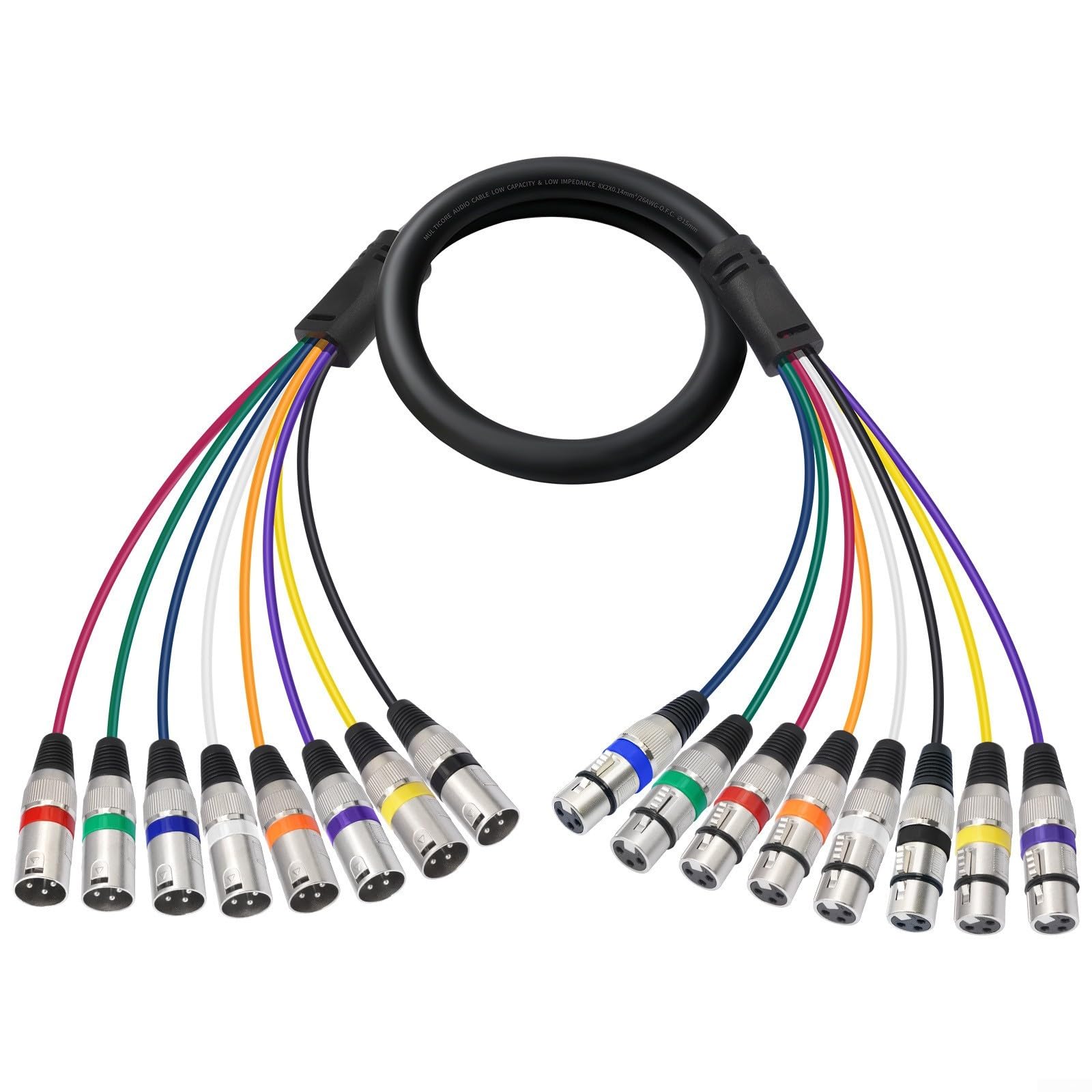 Professionelles 8-Channel Multicore Kabel Zinklegierung(3 Meters)