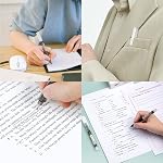 12 Pieces Rolling Ball Pens, Quick Dry Ink 0.5 mm Extra Fine Point Pens Liquid Ink Pen Rollerball Pens Black