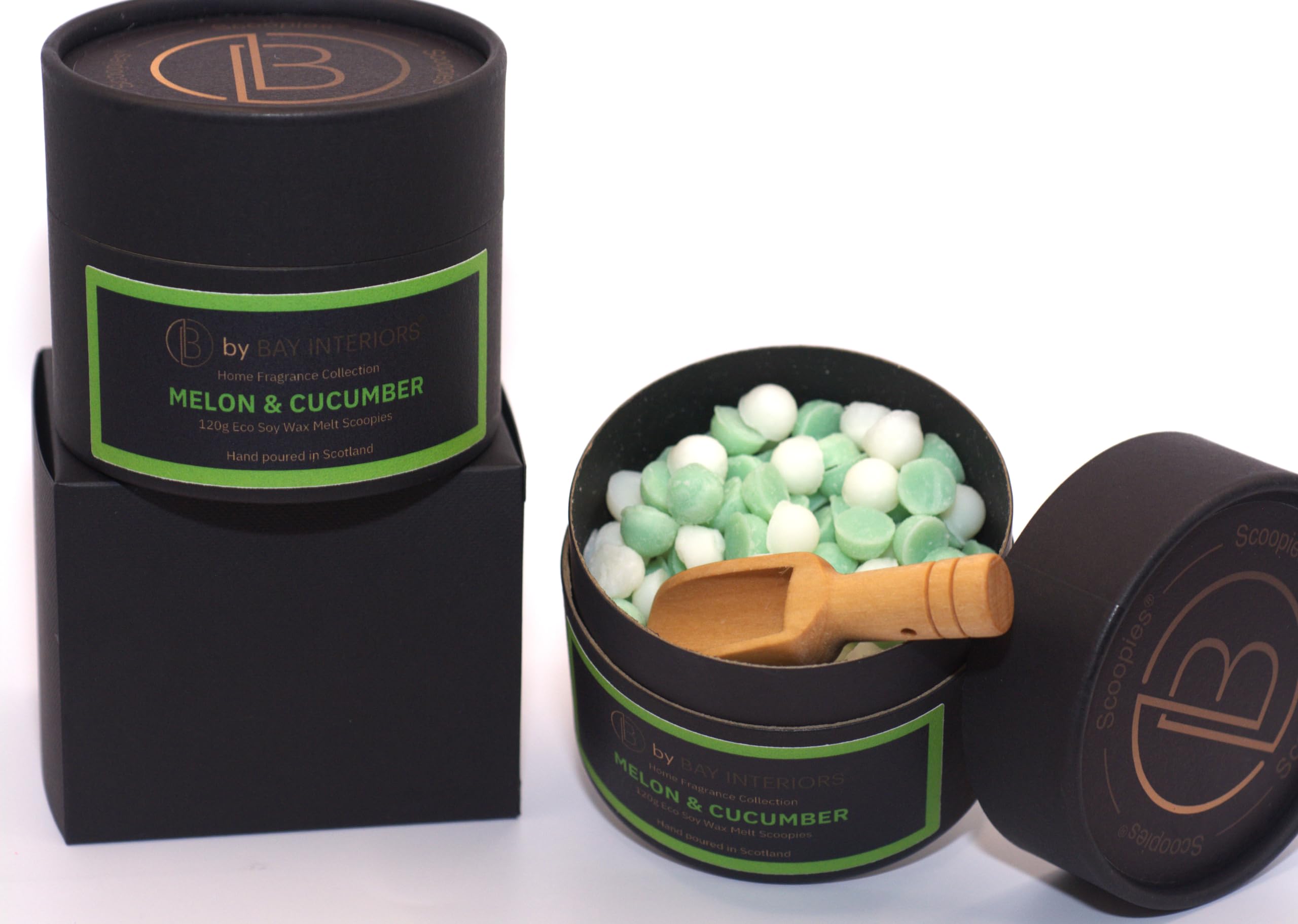 Scoopies Eco Soy Wax Scoopable Melts Highly Scented Vegan No Plastic 120g by Bay Interiors (Melon & Cucumber) - Image 2