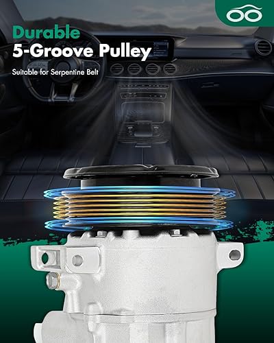 Miniatura 299 de SCITOO CO 10739C - Compresor de CA compatible con Honda Element 2.4L 2003 2004 2005 2006 2007 2008 2009 2010 2011