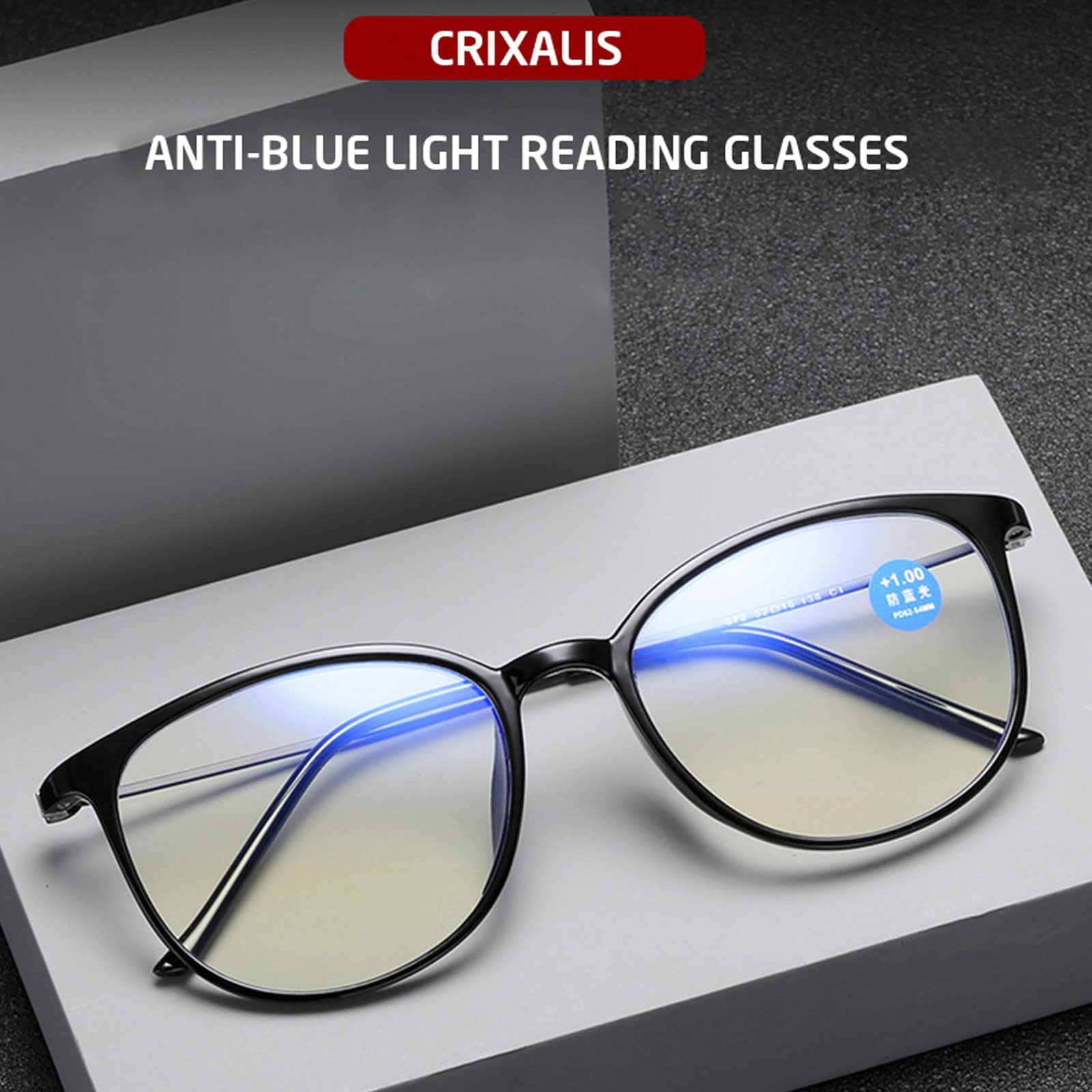 3 STÜCKE Mode Runde Brillen Computer Lesebrille Frauen Anti Ermüdung Männer Blaulicht Blockierende Brille Für Optischen Anblick,Lila,+2.5