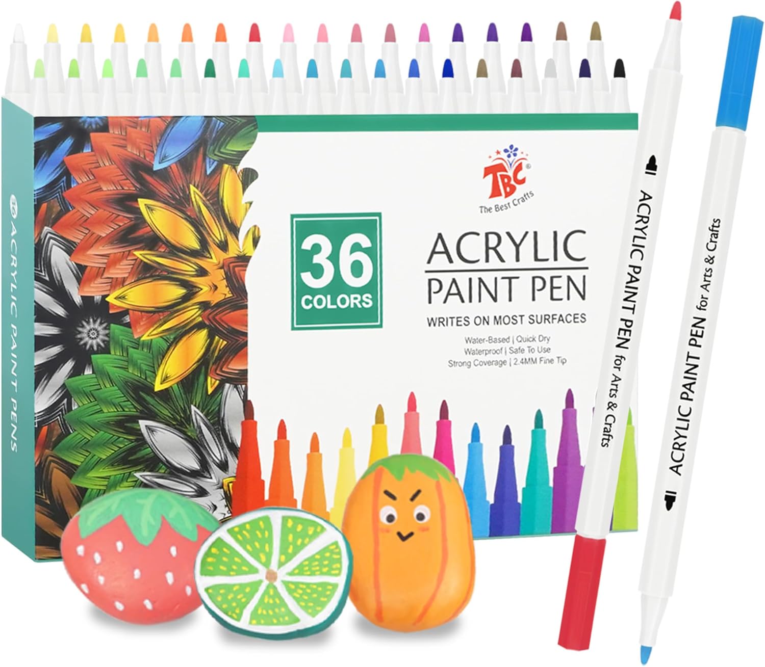 TBC The Best Crafts Acrylic Paint Pen 36 Color Waterproof