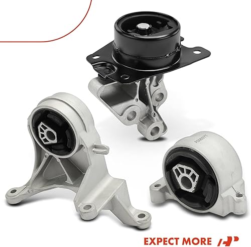 Miniatura 9 de A-Premium Juego de 3 piezas de montaje de transmisión superior delantera y trasera compatible con Chevrolet Equinox y Pontiac Torrent, 2007 2008