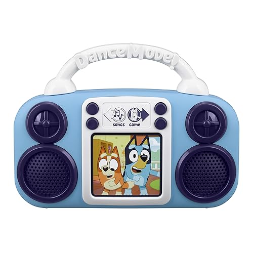 eKids Bluey Toy Music Player, Toy for Toddlers with Built-in Music, Bluey Toys for Kids