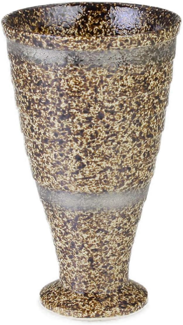 CtoC JAPAN Goblet (Silver), Multi, φ3.2 x 5.4 inches (8.3 x 13.9 cm), 9.5 fl oz (275 cc), Rinka Pottery Kiln, Arita Ware Made in Japan