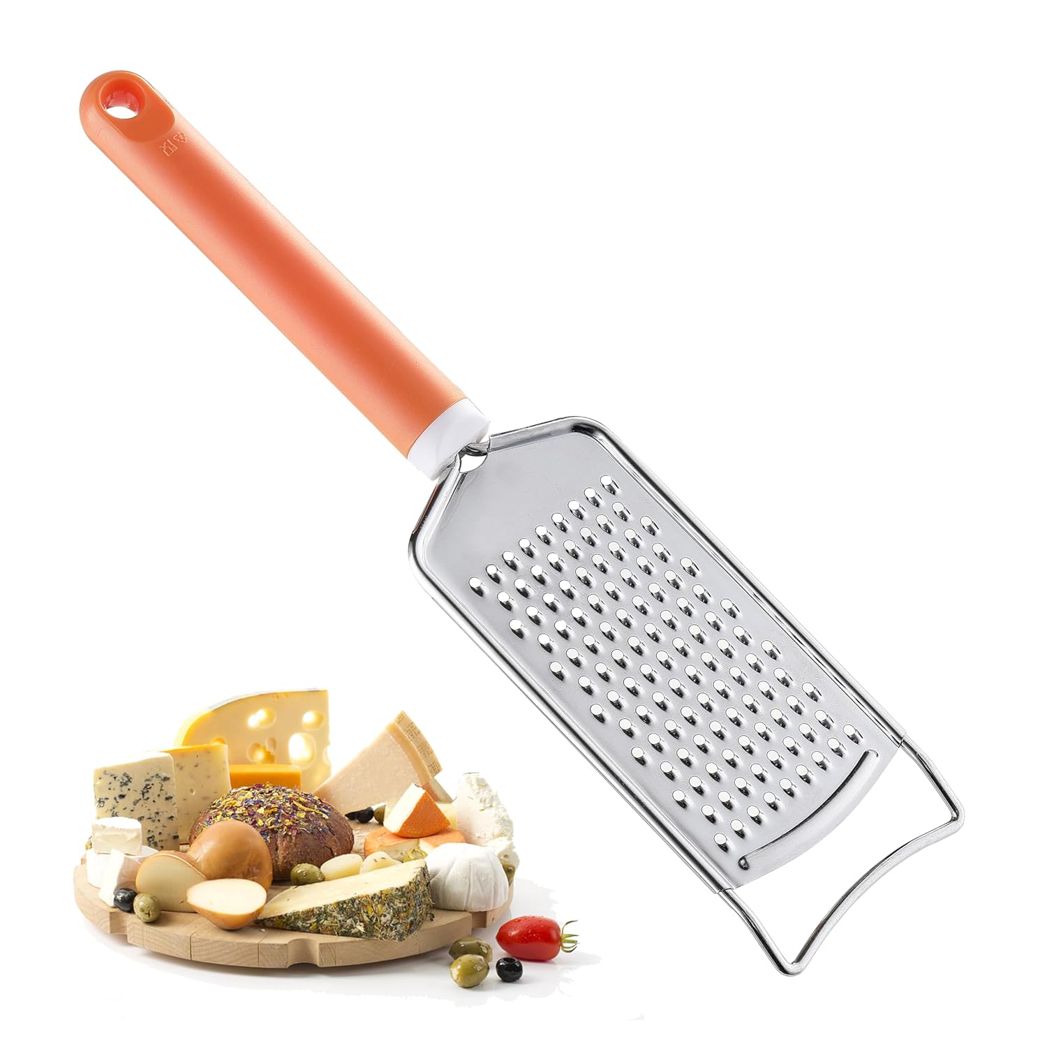 Cheese Grater with Handle Vituer Stainless Steel Graters for Kitchen Cheese Grater Lemon Zester Handheld Great for Cheese
