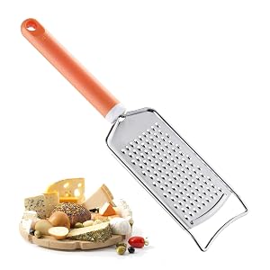 Cheese Grater with Handle Vituer Stainless Steel Graters for Kitchen Cheese Grater Lemon Zester Handheld Great for Cheese
