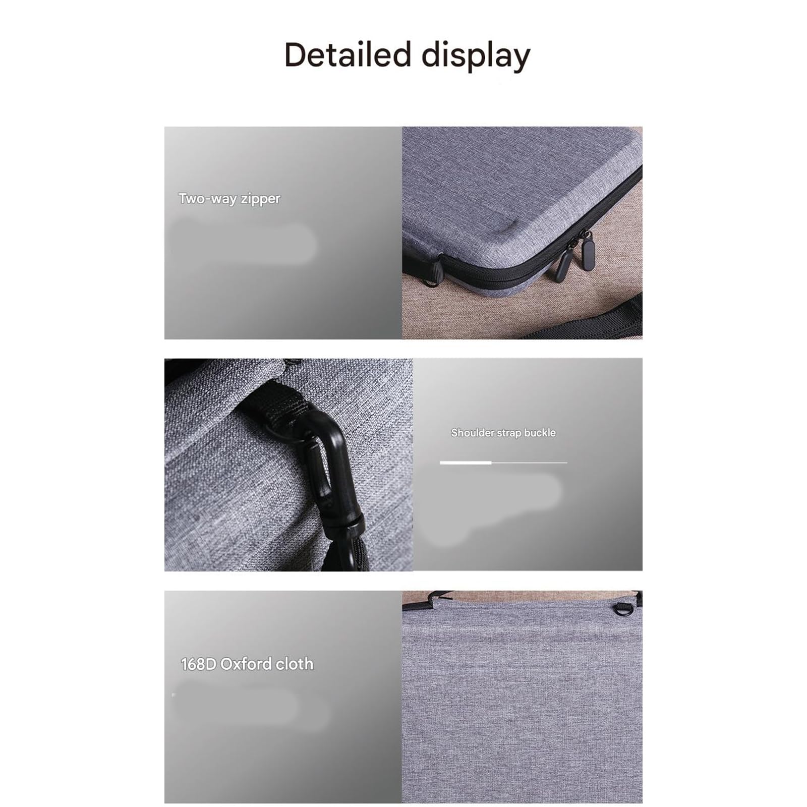 Borsa per laptop da viaggio ergonomica Custodia protettiva in tessuto Oxford resistente all'acqua con comoda maniglia protettiva Custodia per laptop con manico ergonomico