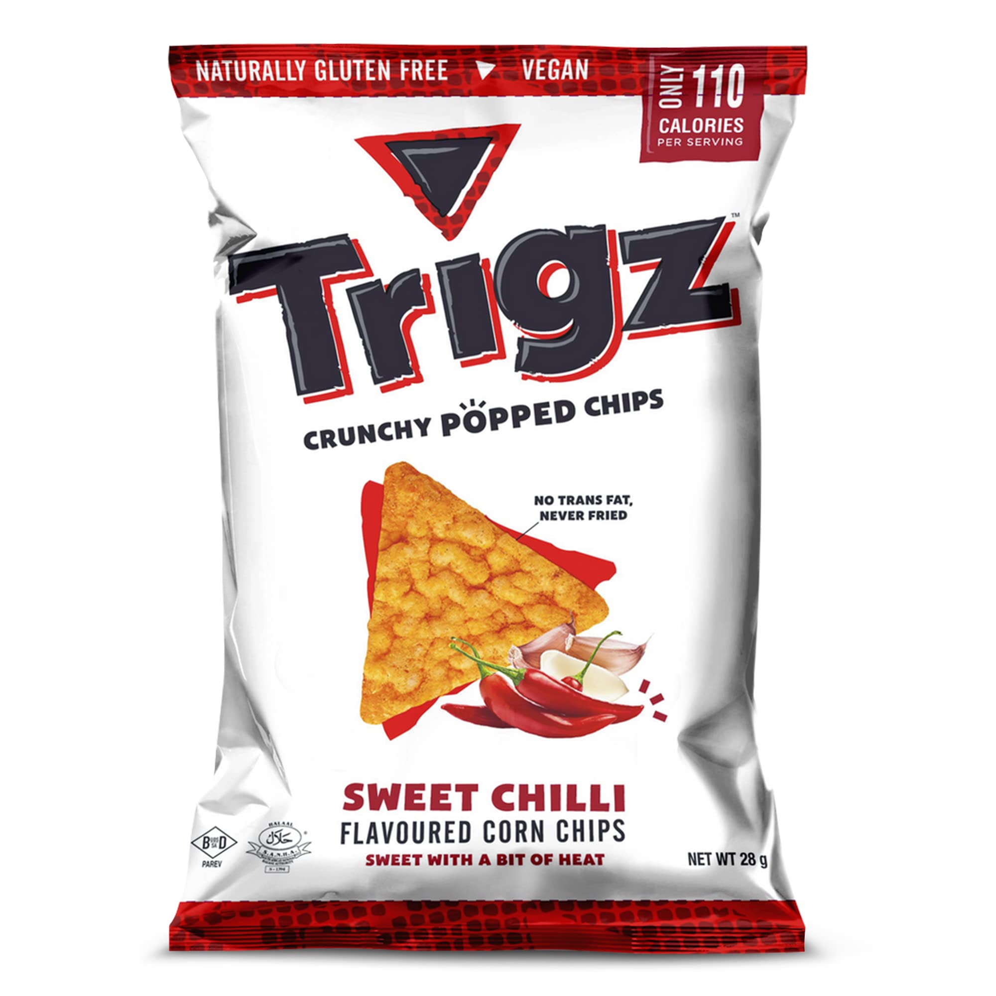 Buy Trigz Crunchy Popped Corn Chips, GlutenFree Tortilla, Sweet Chilli