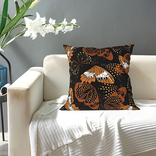 Miniatura 5 de Throw Pillow Covers 18x18 Inch Tropical Brown Butterfly Decorative Pillow Covers Cushion Covers cojines decorativos para sala Pillow Cases Cute
