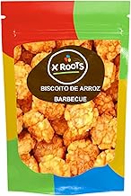 Biscoito de Arroz Sabor Churrasco Barbecue Importado Crocante 500gr - X Roots
