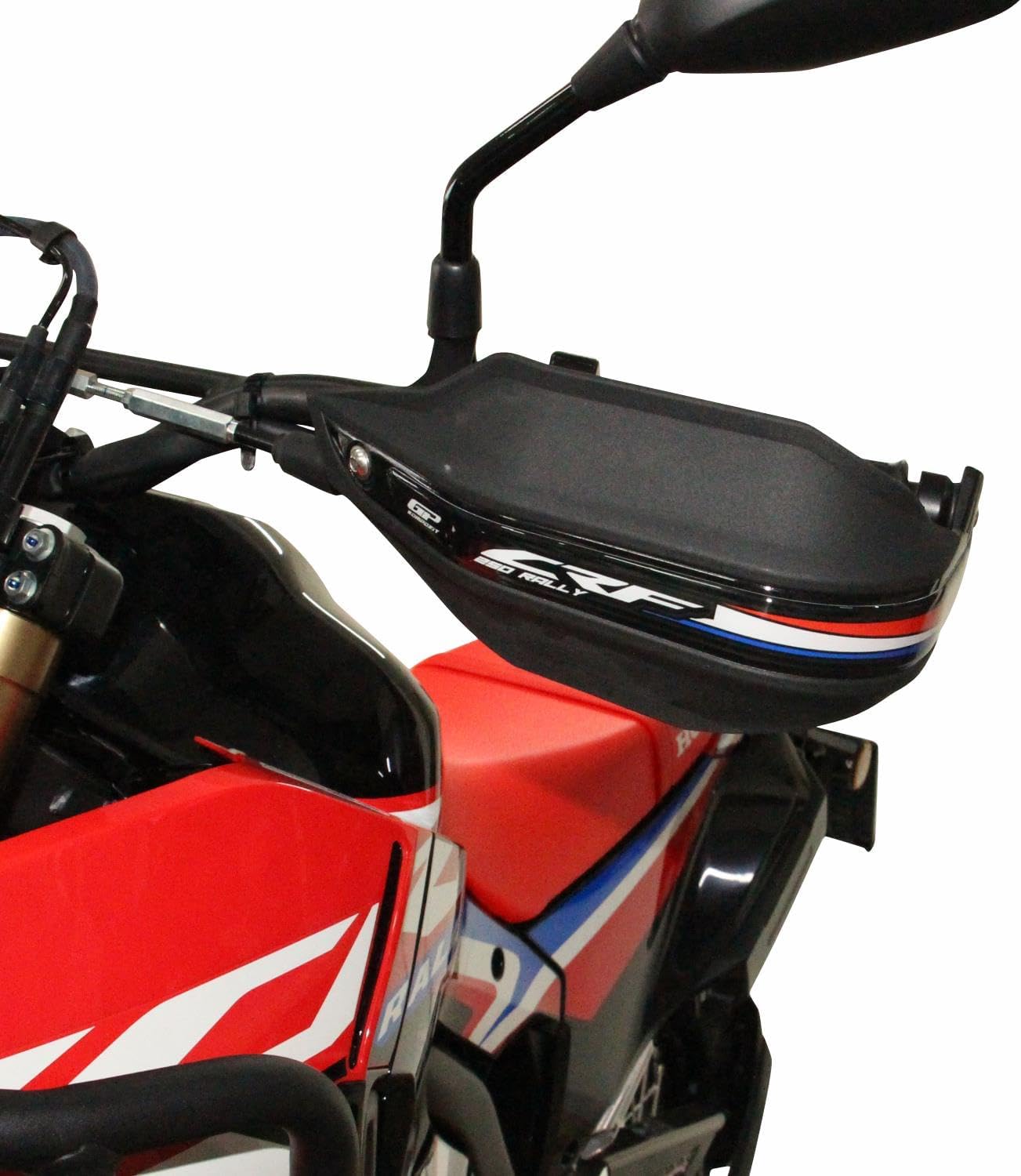 GP Kompozit Plastikowa osłona dłoni czarna kompatybilna z Honda CRF250 Rally CRF300 Rally 2023 czarna
