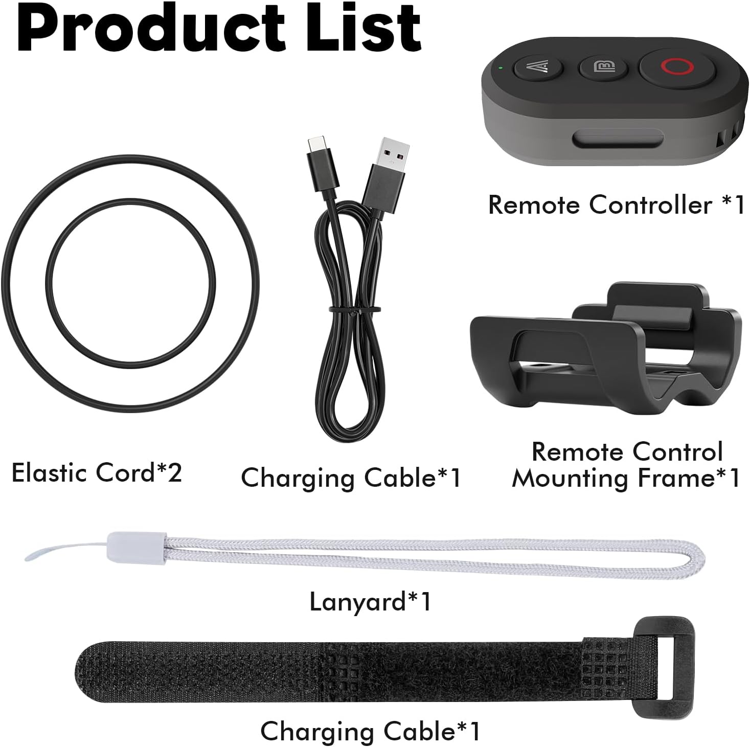 YDW Bluetooth Remote Controller Compatible with DJI Osmo 360/Action 6/5 Pro/4,for Insta 360X5 X4 X3/Ace Pro2/Ace Pro/GO 3S/GO 3 Wireless Remote Controller,114FT Range Action Camera Accessories