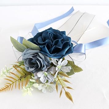 6Pcs Wedding Car Flower Bowknot Artificial Silk Rose Shape Decoration for Vehicle Door Handle Bridals Car Accessories
