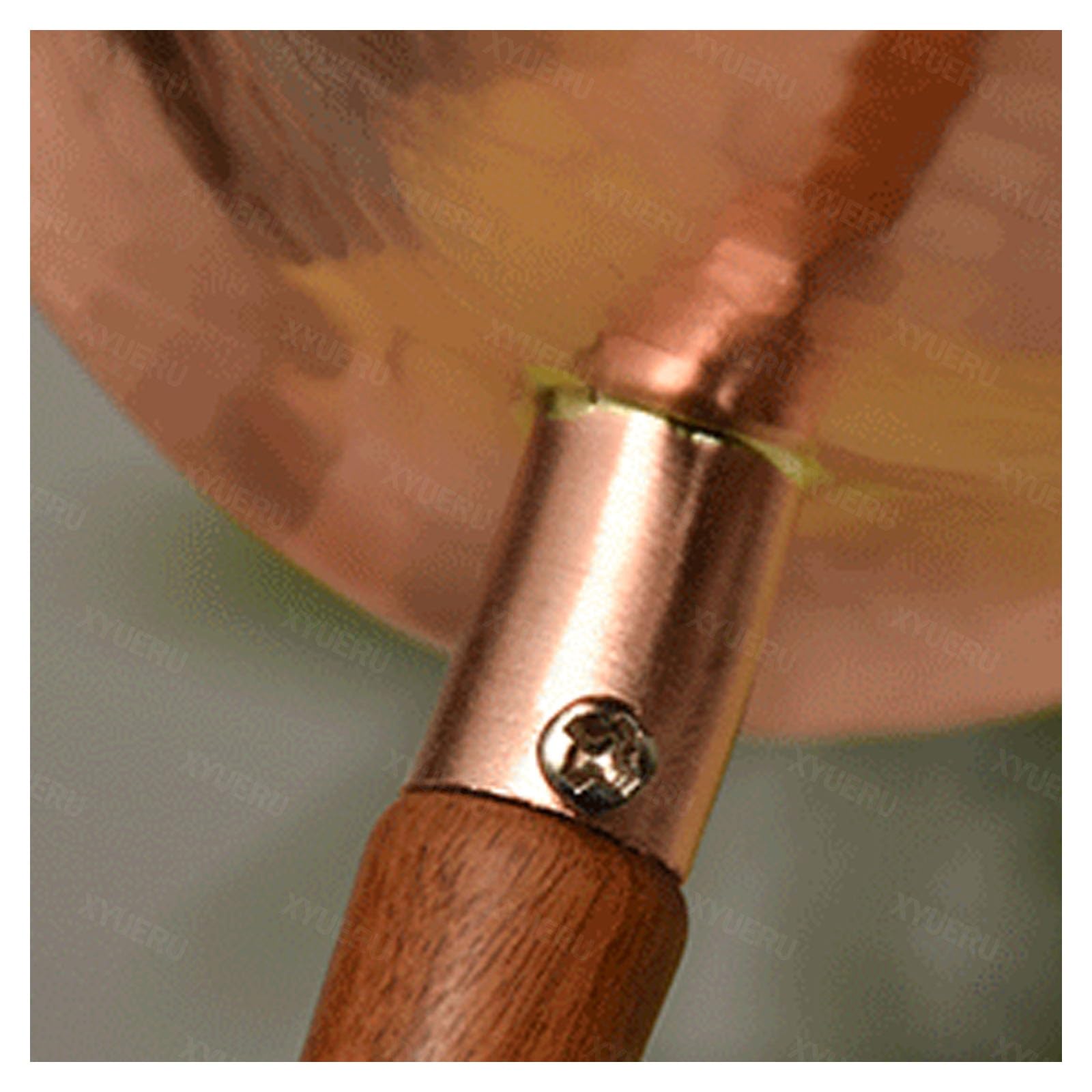 Turecki dzbanek do kawy, ręcznie wykonany miedziany ekspres do kawy z długim drewnianym uchwytem, młotkowany design w stylu vintage, do domowej kawiarni, idealny do herbaty i zimnych napojów