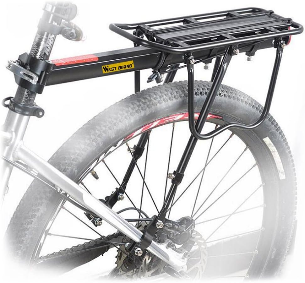 Amazon.com: HTTMT- Bicycle Rear Rack Fender Luggage Rack Seat w/metal ...