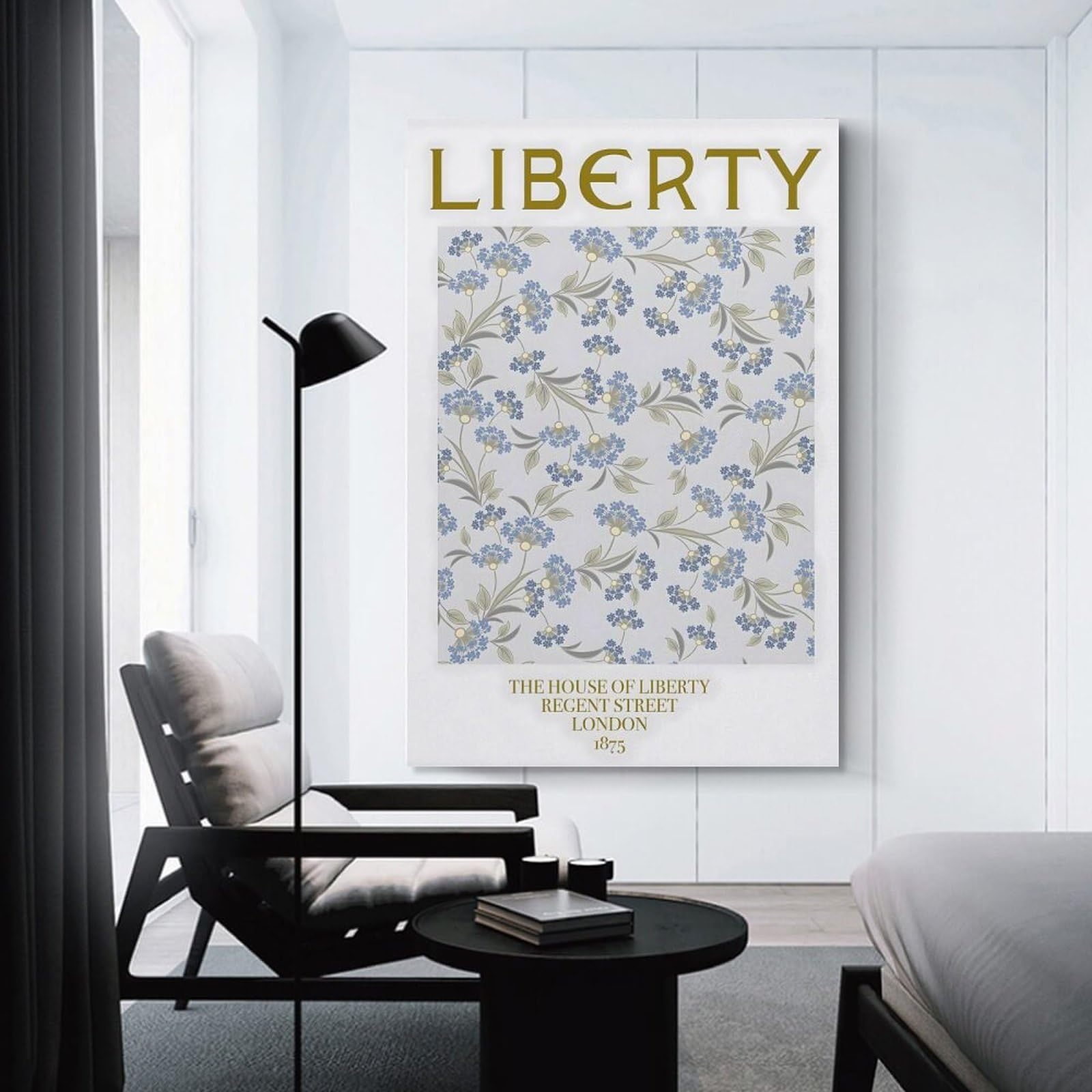 Junmoney Home Decor Wall Art LIBERTY House Of Liberty, 24x36inch(60x90cm), for Flats, Guest Rooms Or Compact Rooms, Wall Decor with Flexible Room Appeal