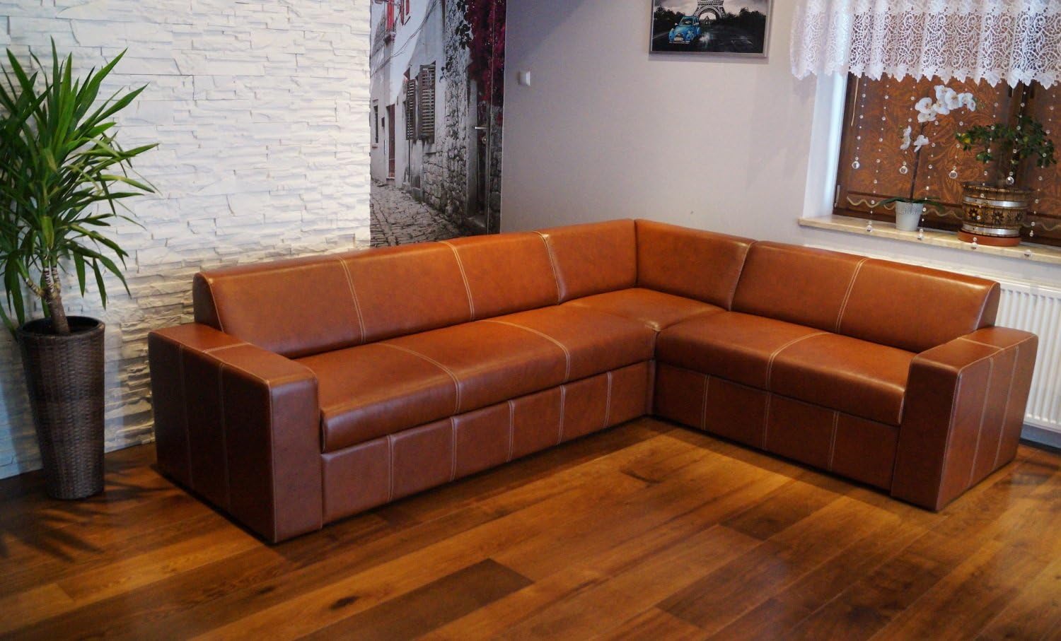 Quattro Meble Donkerbruin echt leer kussen decoratief decoratie kussen echt leer rugkussen rundleer - volledig lederen bank lederen sierkussen model P&Z4EL leer MDR donkerbruin (50 x 50 cm