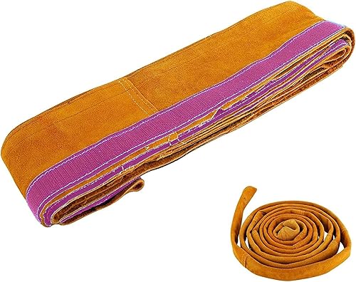 Miniatura 1 de TIG - Cubierta para cable de soplete de soldadura de 4 x 11.5 pies, resistente al fuego, de cuero, cubierta para cable de plasma
