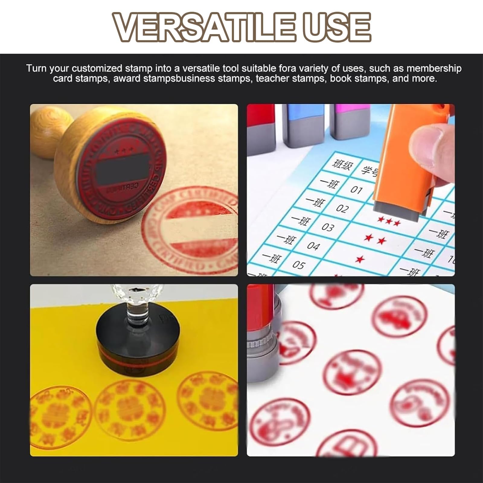 Macchina digitale per la creazione di sigilli fotosensibili, modalità regolabili 1-3, portatile fai da te con display a LED, ideale per francobolli dei cartoni animati
