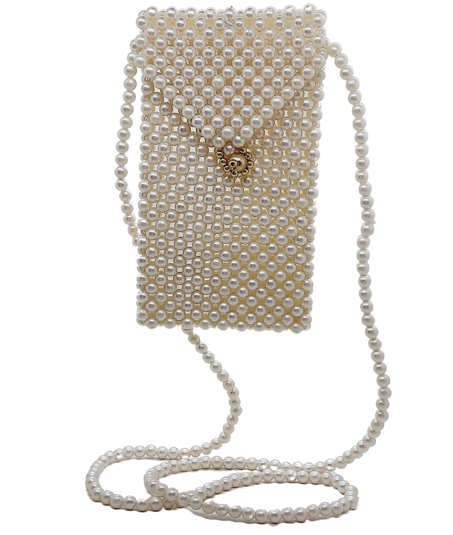 Trend Overseas Pearl Beaded Mobile Sling Bag for Girls/Crossbody Beaded Mobile Sling Bag for Women (B0BTTQY41X) Amazon Price History, Amazon Price Tracker