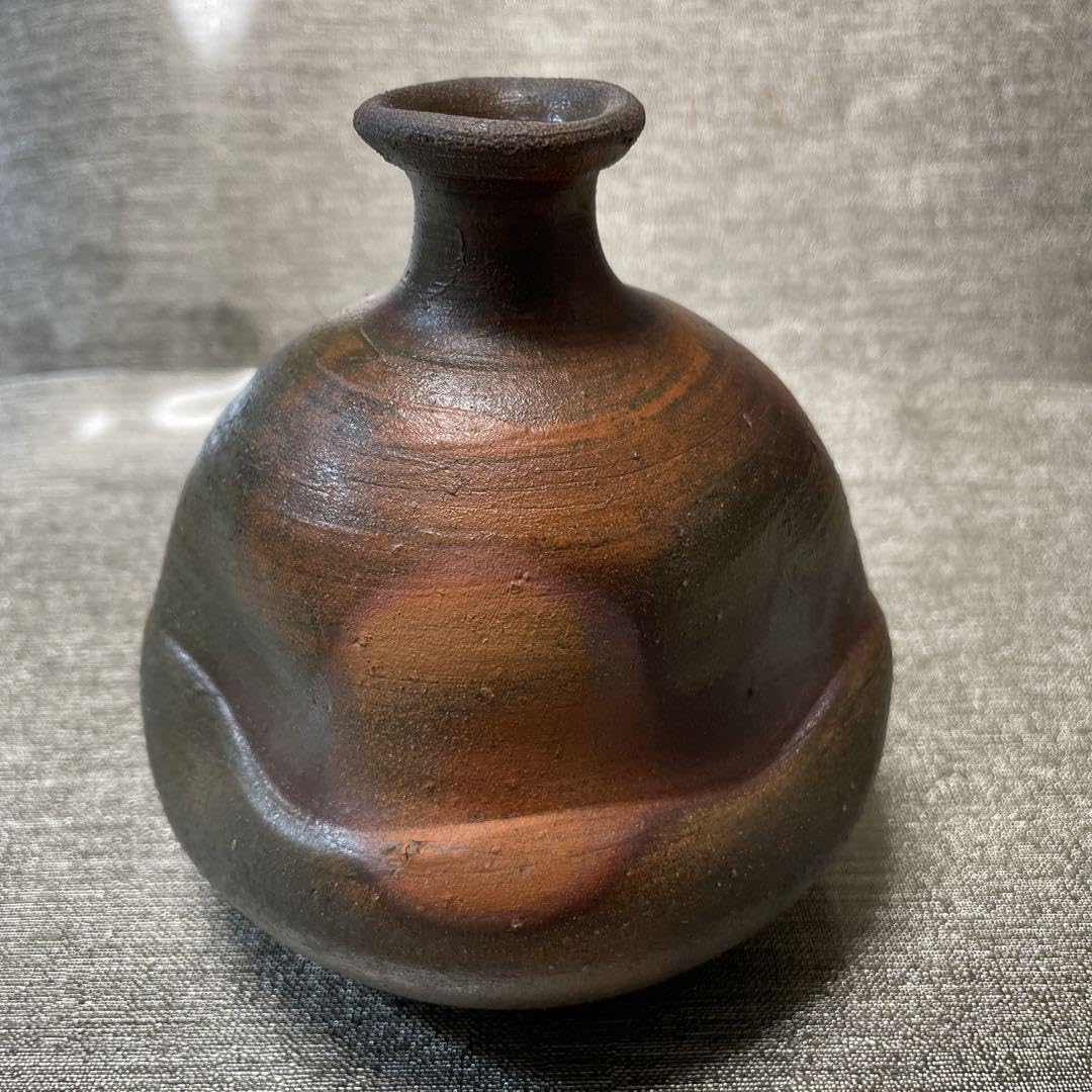 備前焼 徳利 藤原啓／備前徳利（ヤキマタ）005 FUJIWARA Kei / Bizen tokkuri