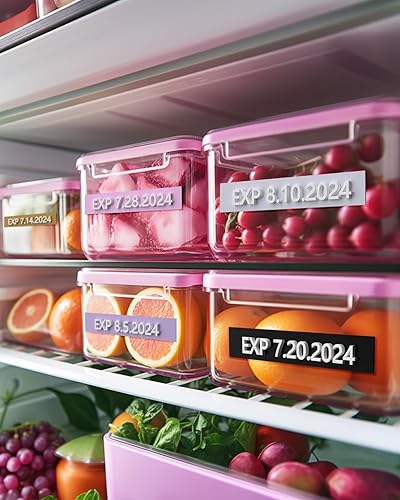 Miniatura 6 de UNOKA Recambios de cinta para etiquetar en relieve para DYMO Organizer Xpress Embossed 1540 1550 1570 12965, rosa claromorado