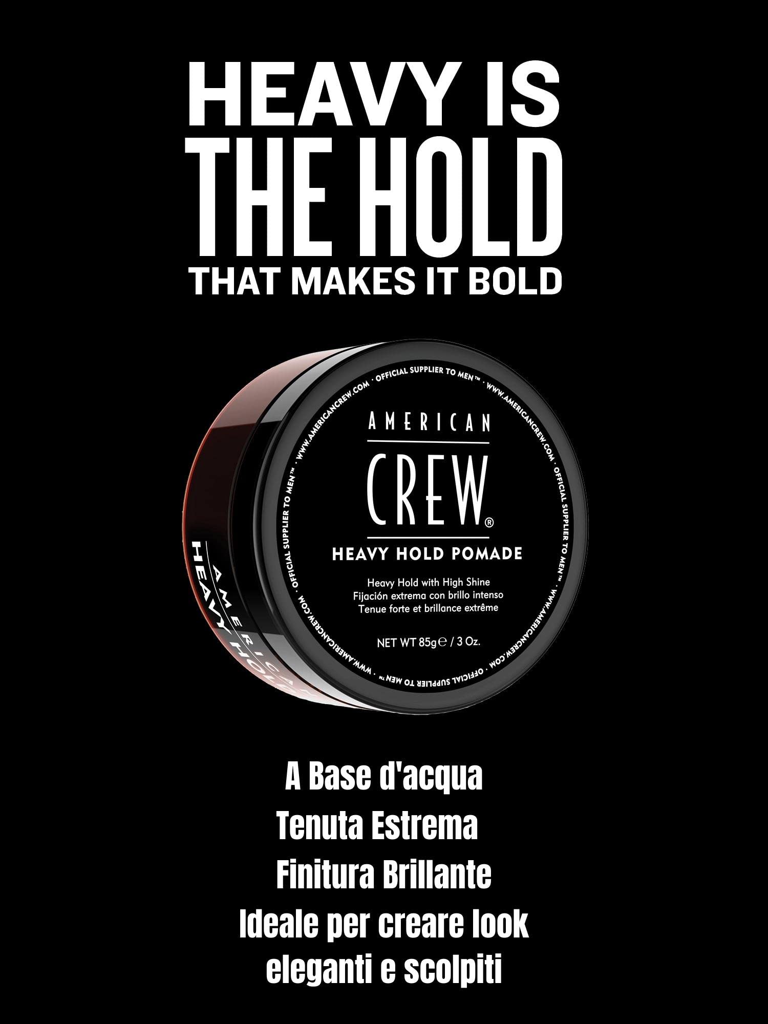American Crew Heavy Hold Pomade Cera Capelli Fissaggio Forte - 85g