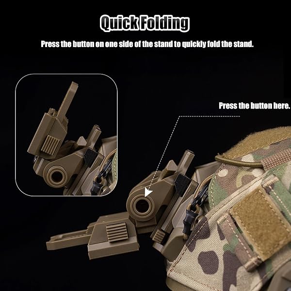 Supporto Tattico per Casco per Visori Notturni NVG, Modello L4g24, Previene L'allentamento e le Vibrazioni, Compatibile con I Supporti per Testa PVS15/18/GP - 4